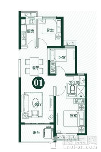 恒大翡翠龙庭户型图